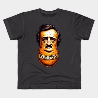 Edgar Allan Poe Poe-Tato Funny Food Pun Kids T-Shirt